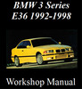 Thumbnail BMW 3 series E36 1992-1998 WORKSHOP MANUAL