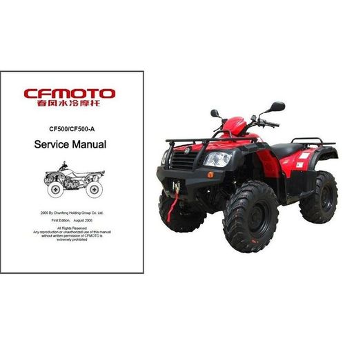 Product picture CFMOTO CF MOTO CF500 CF500-A ATV WORKSHOP SERVICE MANUAL