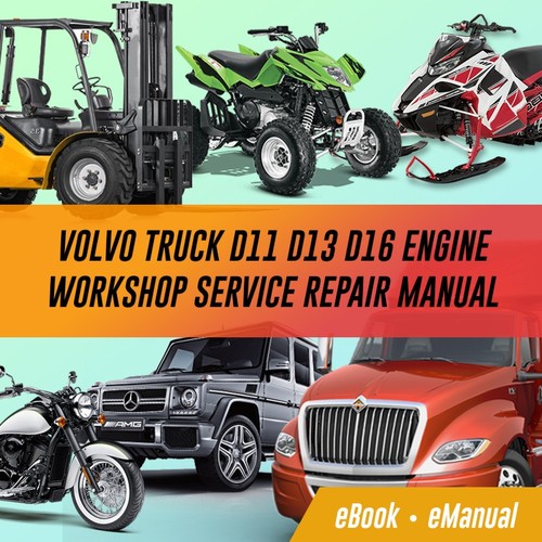 Product picture VOLVO Truck D 11, 13, 16 Engine FULL Workshop REPAIR MANUAL